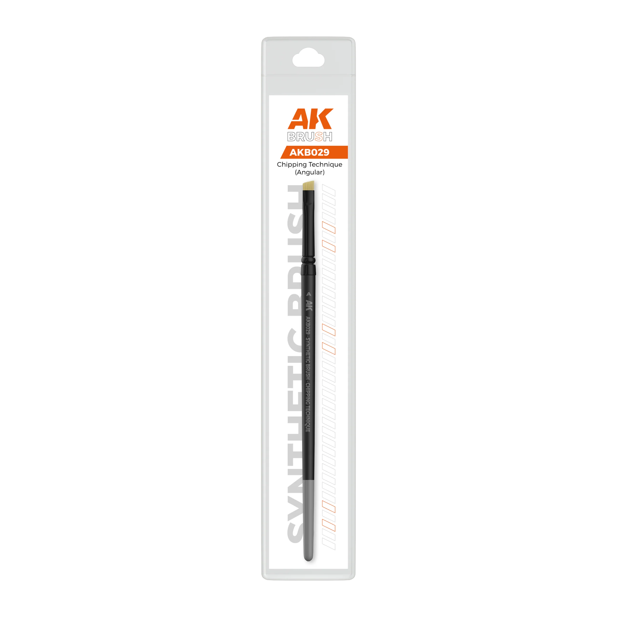 AK Interactive Synthetic Brush – Chipping Technique (Angular)