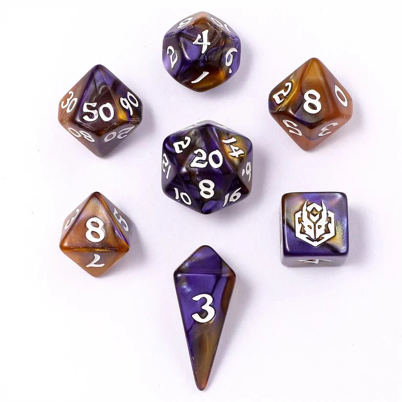 HYMGHO - Mini Polymer RPG Dice Set - Magister Robes