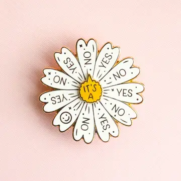 Occasionalish - Spinning Daisy Enamel Pin