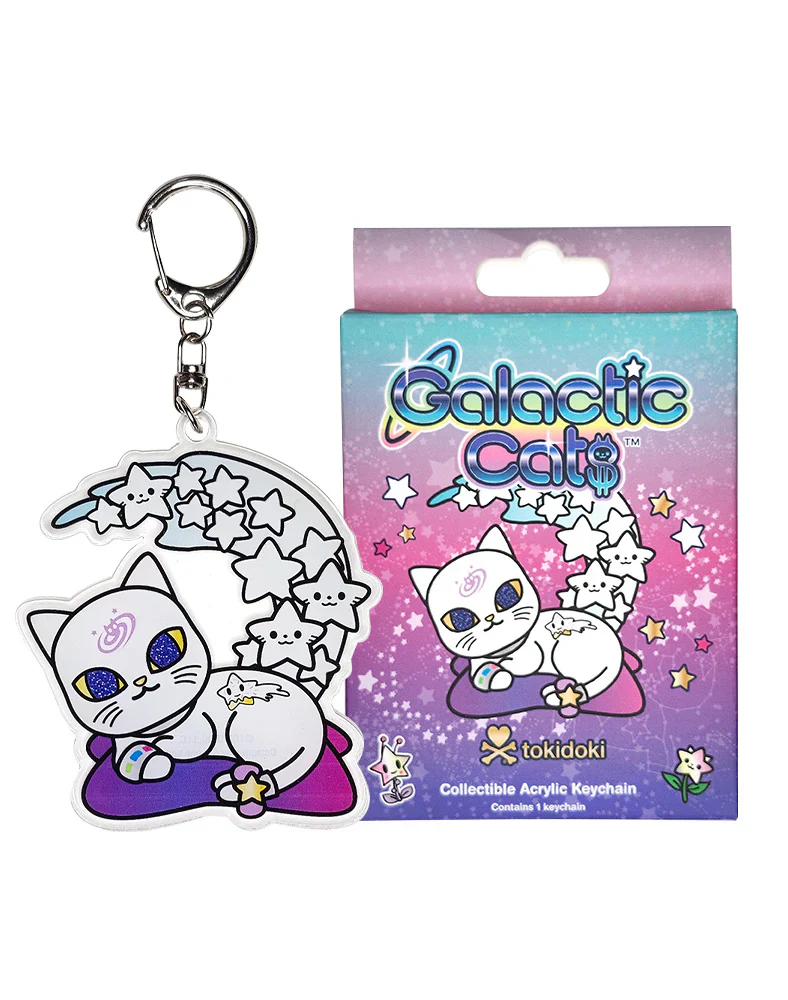 tokidoki Galactic Cats Acrylic Keychain Blind Box