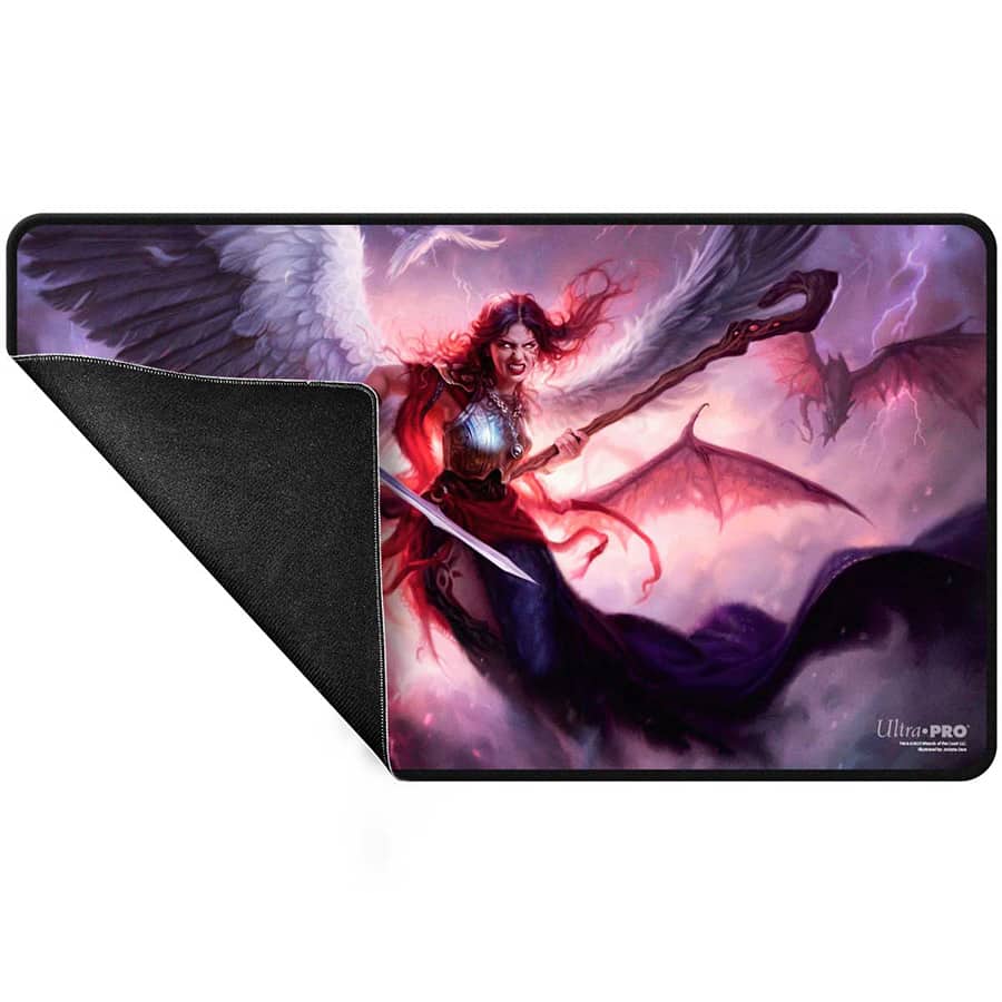 Ultra Pro Magic The Gathering Playmat - Commander Series (Q1 2025 Wedge): Black Stitched Edge Playmat: Kaalia (Fan Vote) - Image 2